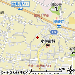 群馬県高崎市剣崎町827-4周辺の地図