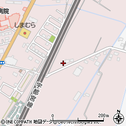 栃木県小山市喜沢628周辺の地図
