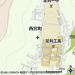 栃木県足利市西宮町3793-22周辺の地図