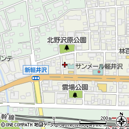 長野県北佐久郡軽井沢町軽井沢東153周辺の地図