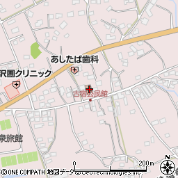 古宿地区コミュニティーセンター周辺の地図