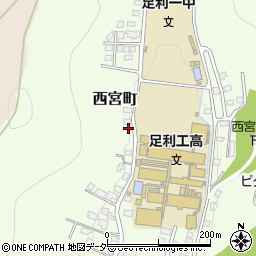 栃木県足利市西宮町3793-23周辺の地図