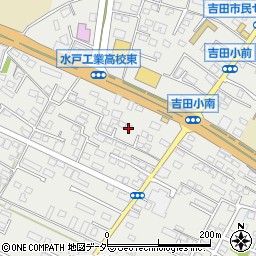 茨城県水戸市元吉田町1442-15周辺の地図