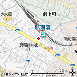 那珂湊駅周辺の地図