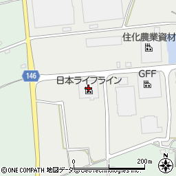 日本ライフライン周辺の地図