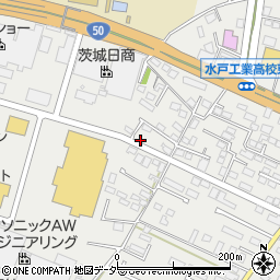茨城県水戸市元吉田町1307-9周辺の地図