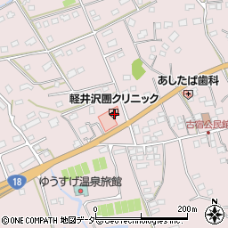軽井沢團クリニック周辺の地図