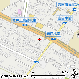 茨城県水戸市元吉田町1439-2周辺の地図