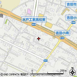 茨城県水戸市元吉田町1442-9周辺の地図