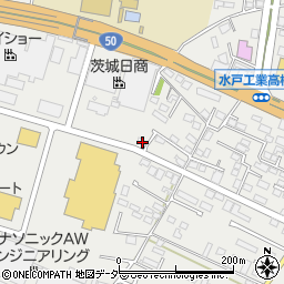 茨城県水戸市元吉田町1307-4周辺の地図