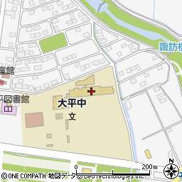 栃木市立大平中学校周辺の地図