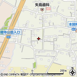 群馬県伊勢崎市本関町1134周辺の地図