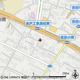 茨城県水戸市元吉田町1443-8周辺の地図