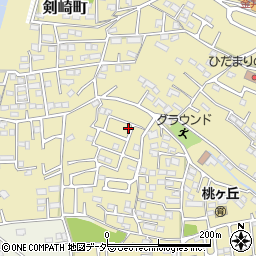 群馬県高崎市剣崎町439-3周辺の地図