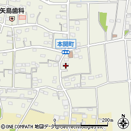 群馬県伊勢崎市本関町2295周辺の地図