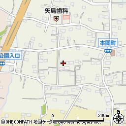 群馬県伊勢崎市本関町1093周辺の地図