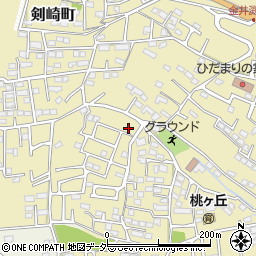 群馬県高崎市剣崎町439-2周辺の地図