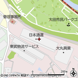 日本通運太田支店新太田倉庫Ａ棟周辺の地図