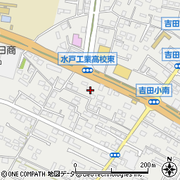 茨城県水戸市元吉田町1438-1周辺の地図
