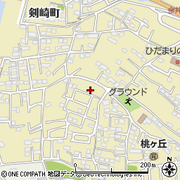 群馬県高崎市剣崎町439-17周辺の地図