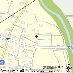 茨城県桜川市高森周辺の地図