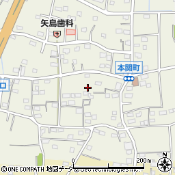 群馬県伊勢崎市本関町1096周辺の地図