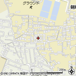 群馬県高崎市剣崎町597-1周辺の地図