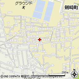 群馬県高崎市剣崎町606-9周辺の地図
