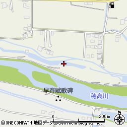 長野県安曇野市穂高北穂高1555周辺の地図