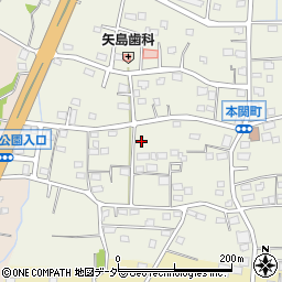 群馬県伊勢崎市本関町1093-2周辺の地図