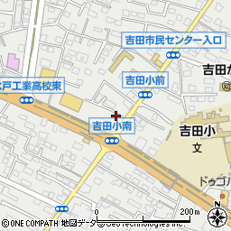 茨城県水戸市元吉田町1429-1周辺の地図