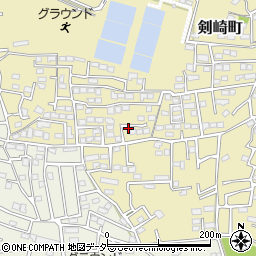 群馬県高崎市剣崎町610周辺の地図