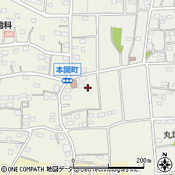 群馬県伊勢崎市本関町2280周辺の地図