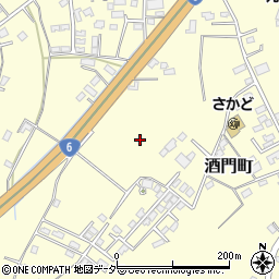 茨城県水戸市酒門町周辺の地図