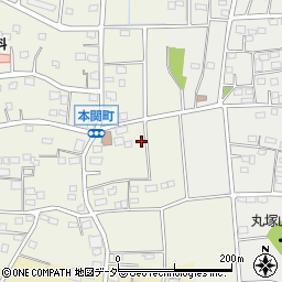 群馬県伊勢崎市本関町2293-1周辺の地図