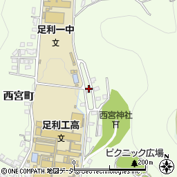 栃木県足利市西宮町1966-14周辺の地図