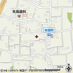 群馬県伊勢崎市本関町1097周辺の地図