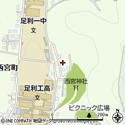 栃木県足利市西宮町2966-23周辺の地図
