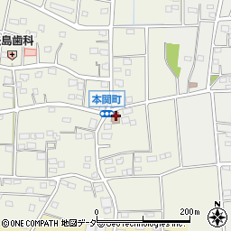 群馬県伊勢崎市本関町2279周辺の地図