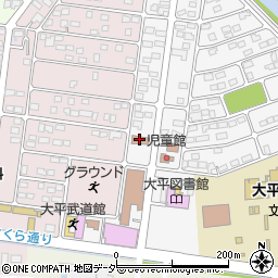 栃木市役所大平総合支所　大平勤労青少年ホーム周辺の地図