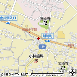 しののめ信用金庫剣崎支店周辺の地図