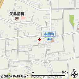 群馬県伊勢崎市本関町1102-1周辺の地図