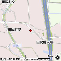 石川県加賀市田尻町（東）周辺の地図