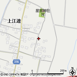 栃木県真岡市上江連周辺の地図