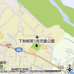 群馬県高崎市剣崎町1057-4周辺の地図