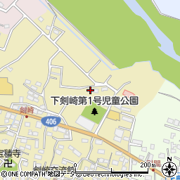 群馬県高崎市剣崎町1057-5周辺の地図