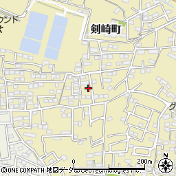 群馬県高崎市剣崎町623-8周辺の地図