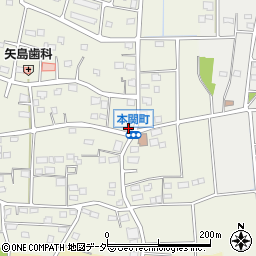 群馬県伊勢崎市本関町1104周辺の地図