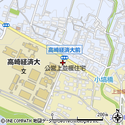 高崎経済大学広報情報課　広報担当周辺の地図