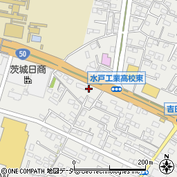 茨城県水戸市元吉田町1315-8周辺の地図